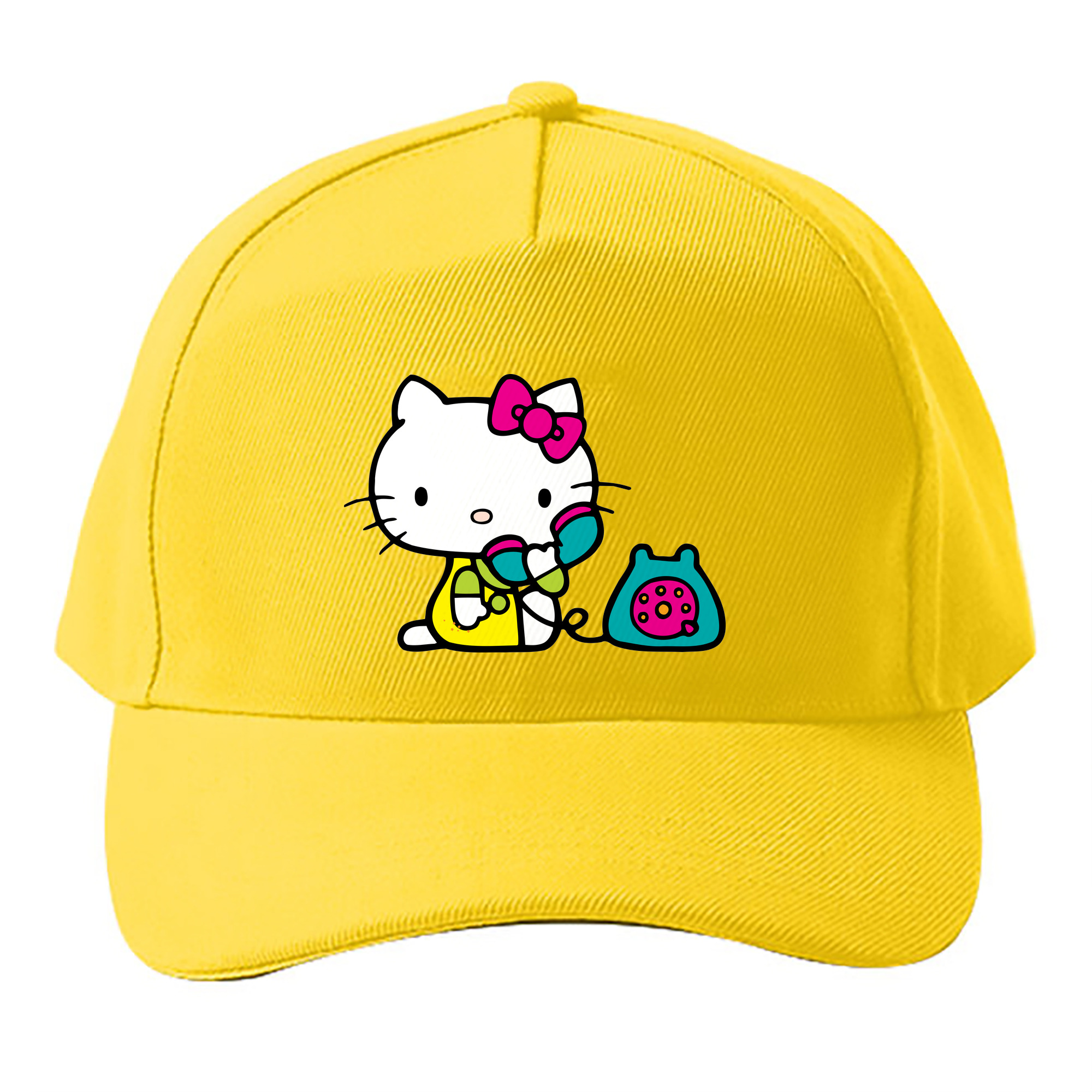 （画像用） Hello Kitty ハローキティ ベースボールキャップ 綿100％ 男女兼用 帽子 スポーツ